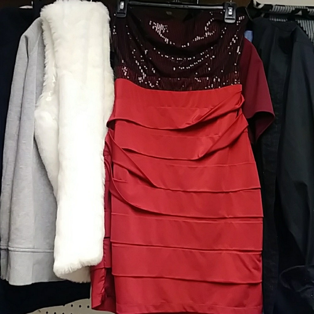 Red n black dress